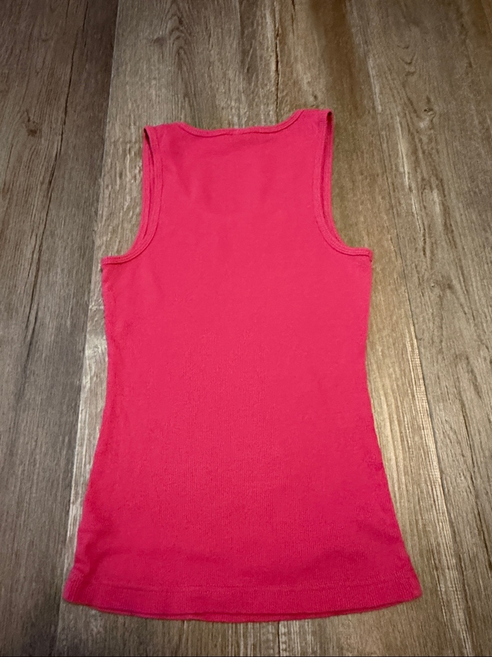 UFC Pink Rhinestone Ribbed Tank Top - Picture 4 of 4